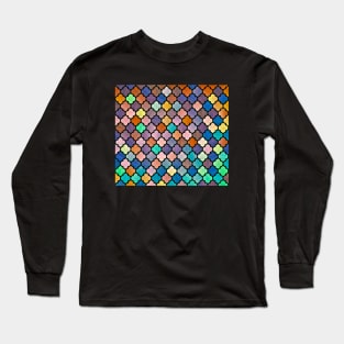 Moroccan Arabic Pattern tile Long Sleeve T-Shirt